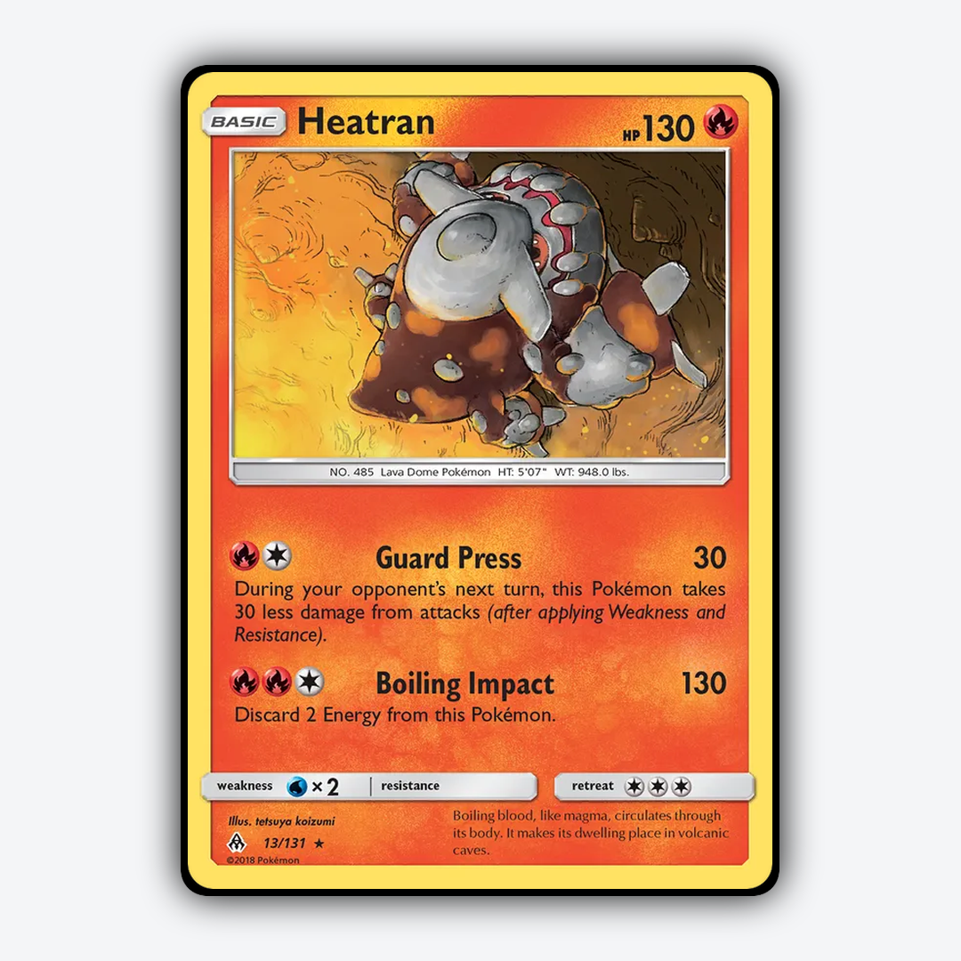 Heatran 013/131 - Forbidden Light Set - Card Rug