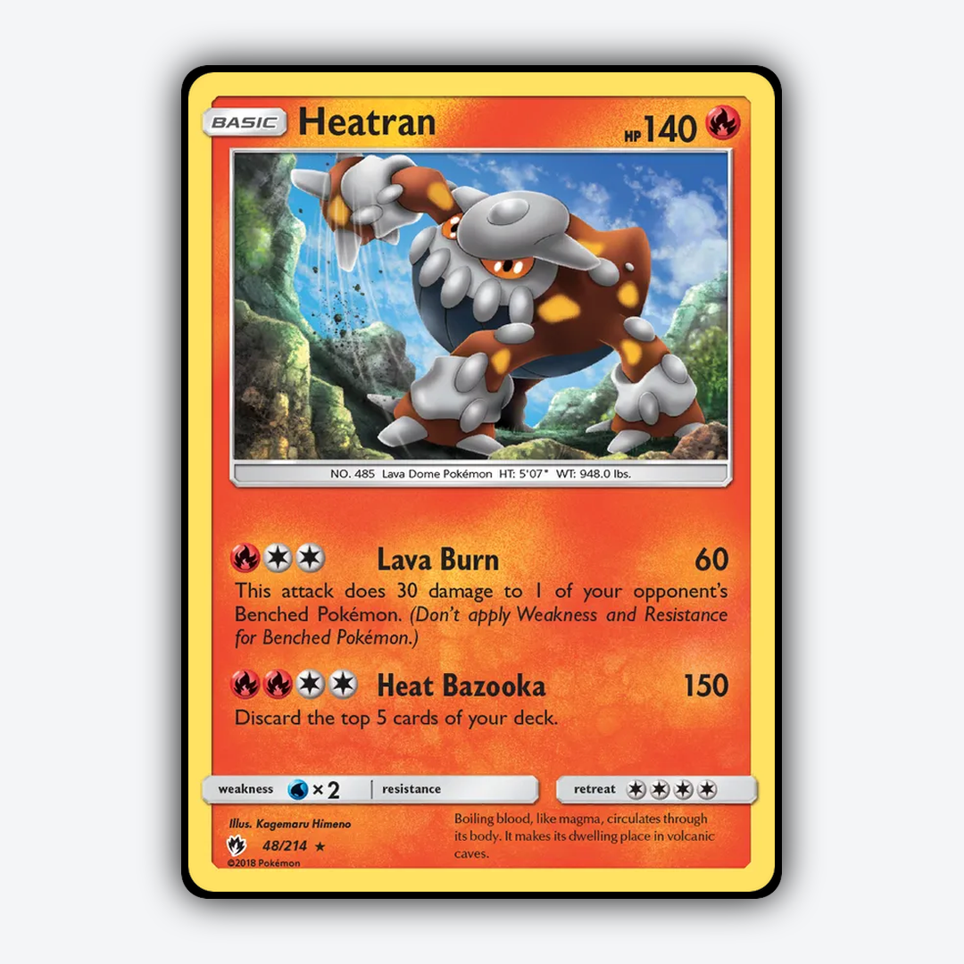Heatran 048/214 - Lost Thunder Set - Card Rug