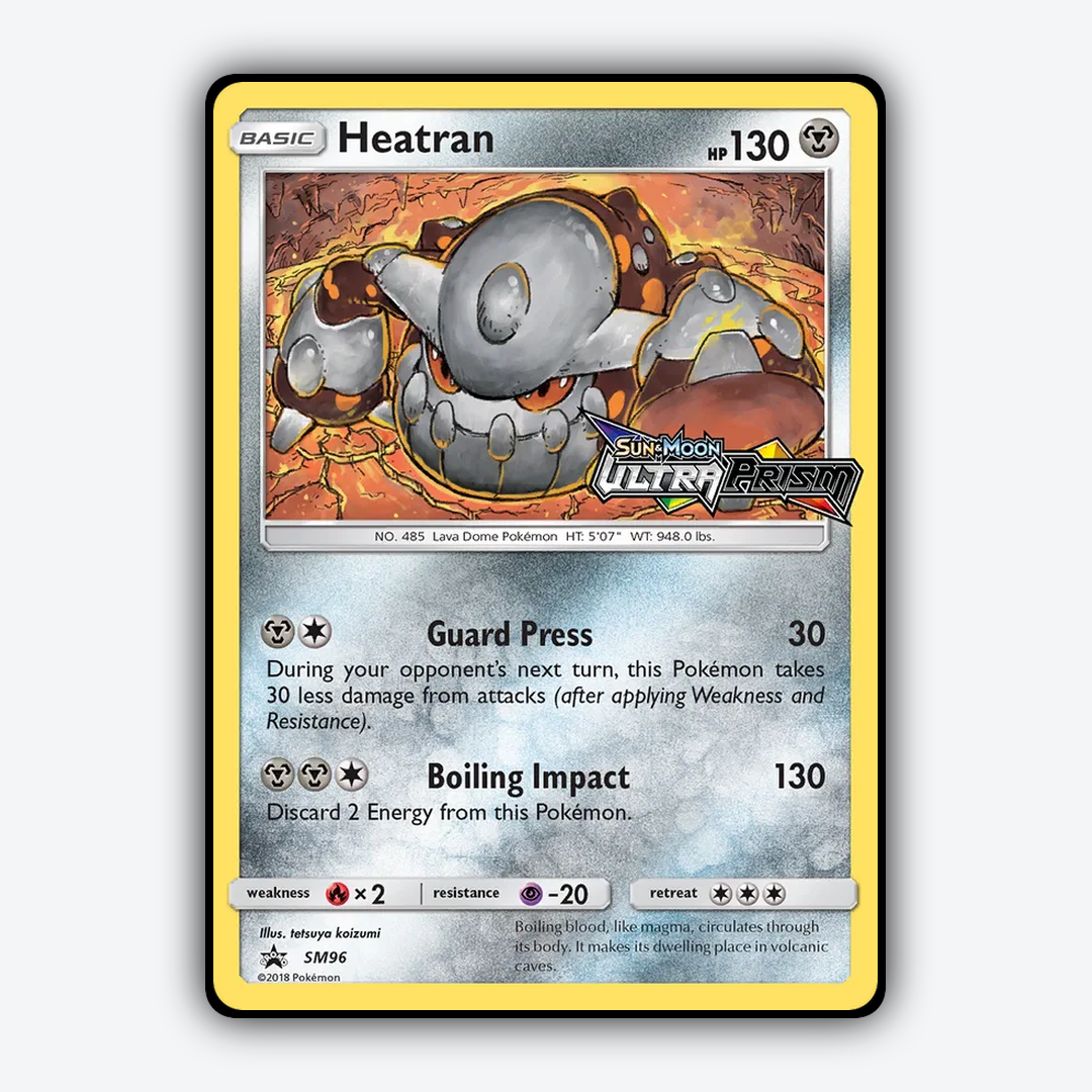 Heatran #96 - SM Black Star Promos Set - Card Rug