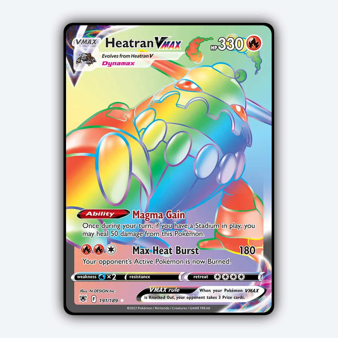 Heatran VMAX 191/189 - Astral Radiance Set - Card Rug