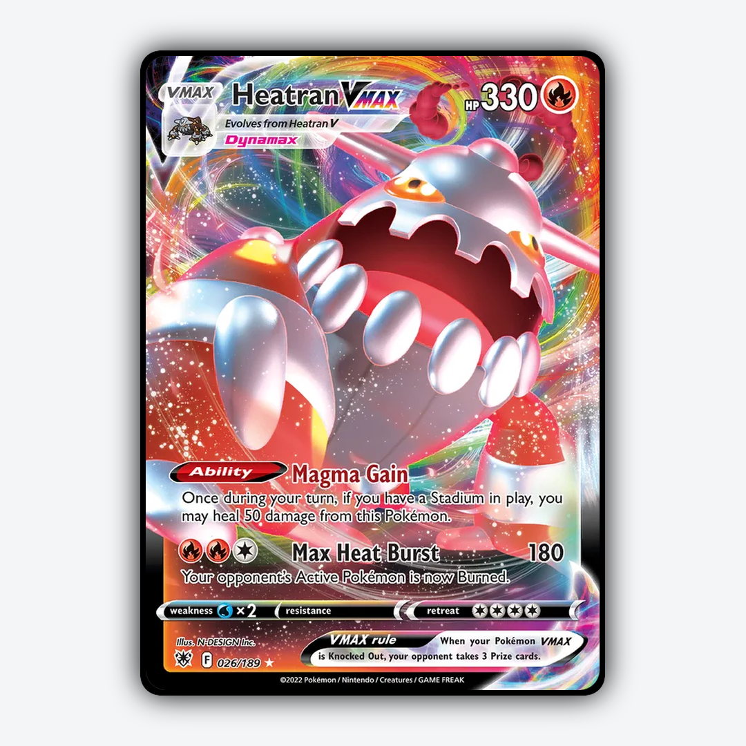 Heatran VMAX 026/189 - Astral Radiance Set - Card Rug