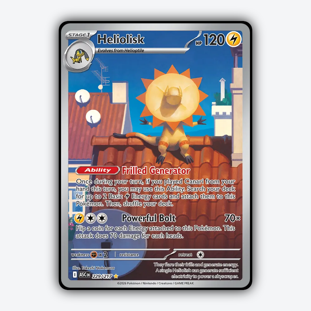 Heliolisk 229/217 - Ascended Heroes Set - Card Rug