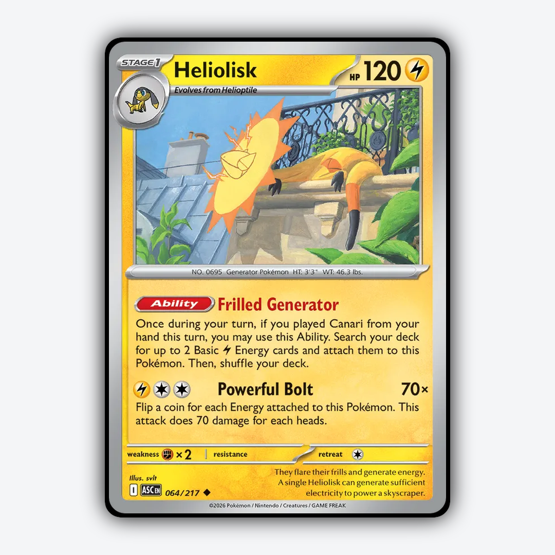 Heliolisk 064/217 - Ascended Heroes Set - Card Rug