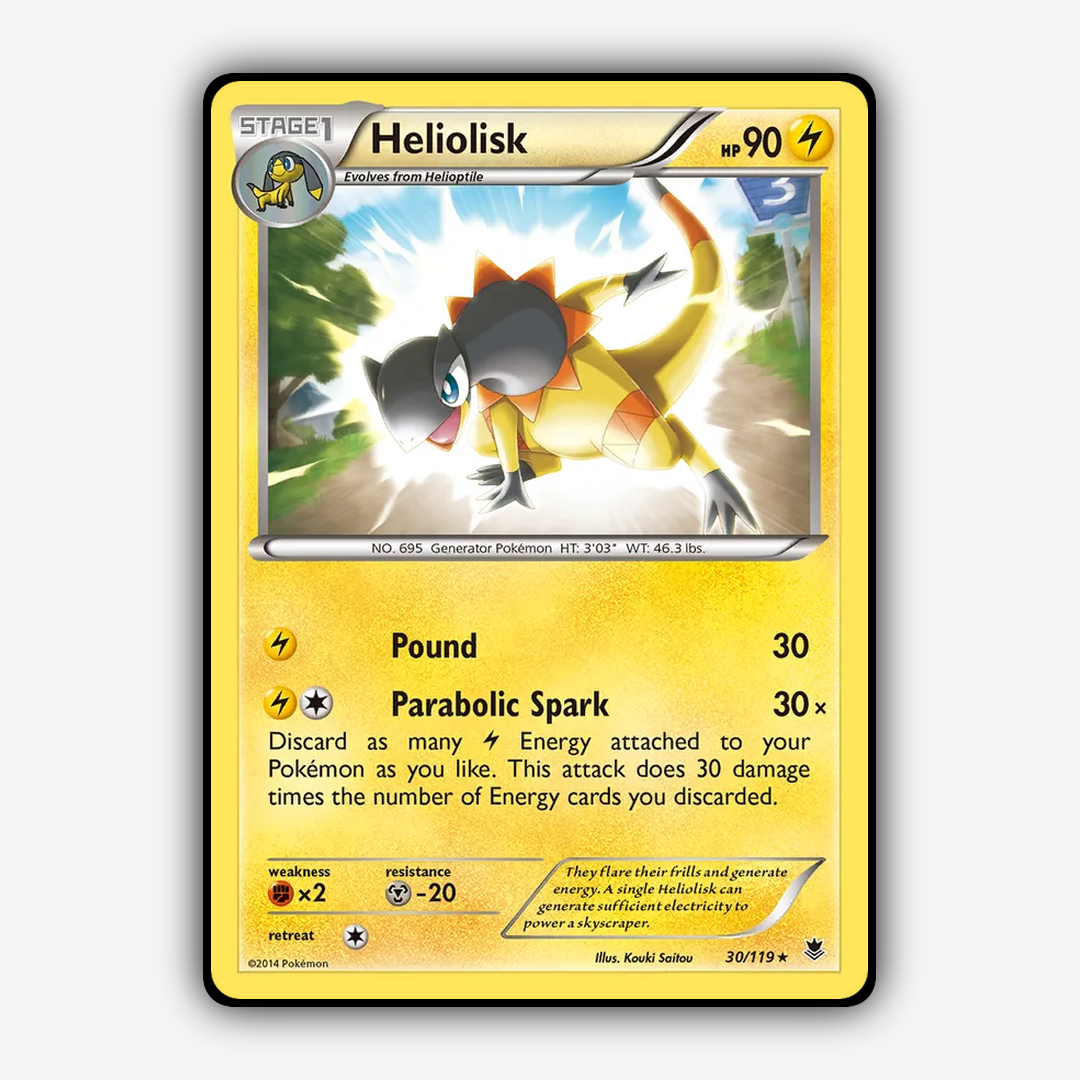 Heliolisk 030/119 - Phantom Forces Set - Card Rug