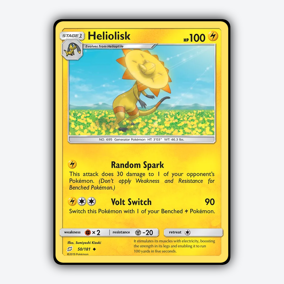 Heliolisk 050/181 - Team Up Set - Card Rug
