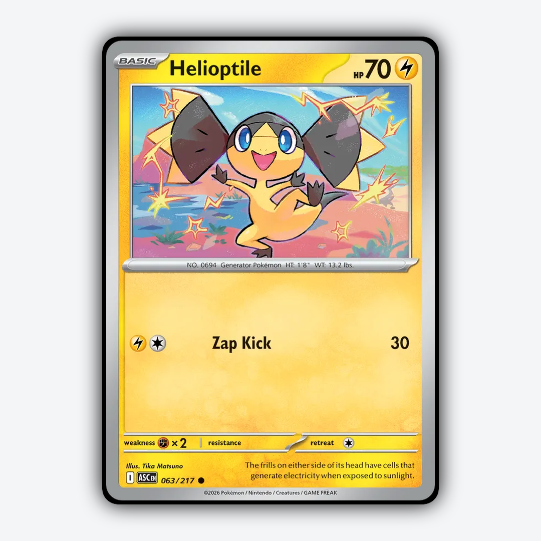 Helioptile 063/217 - Ascended Heroes Set - Card Rug