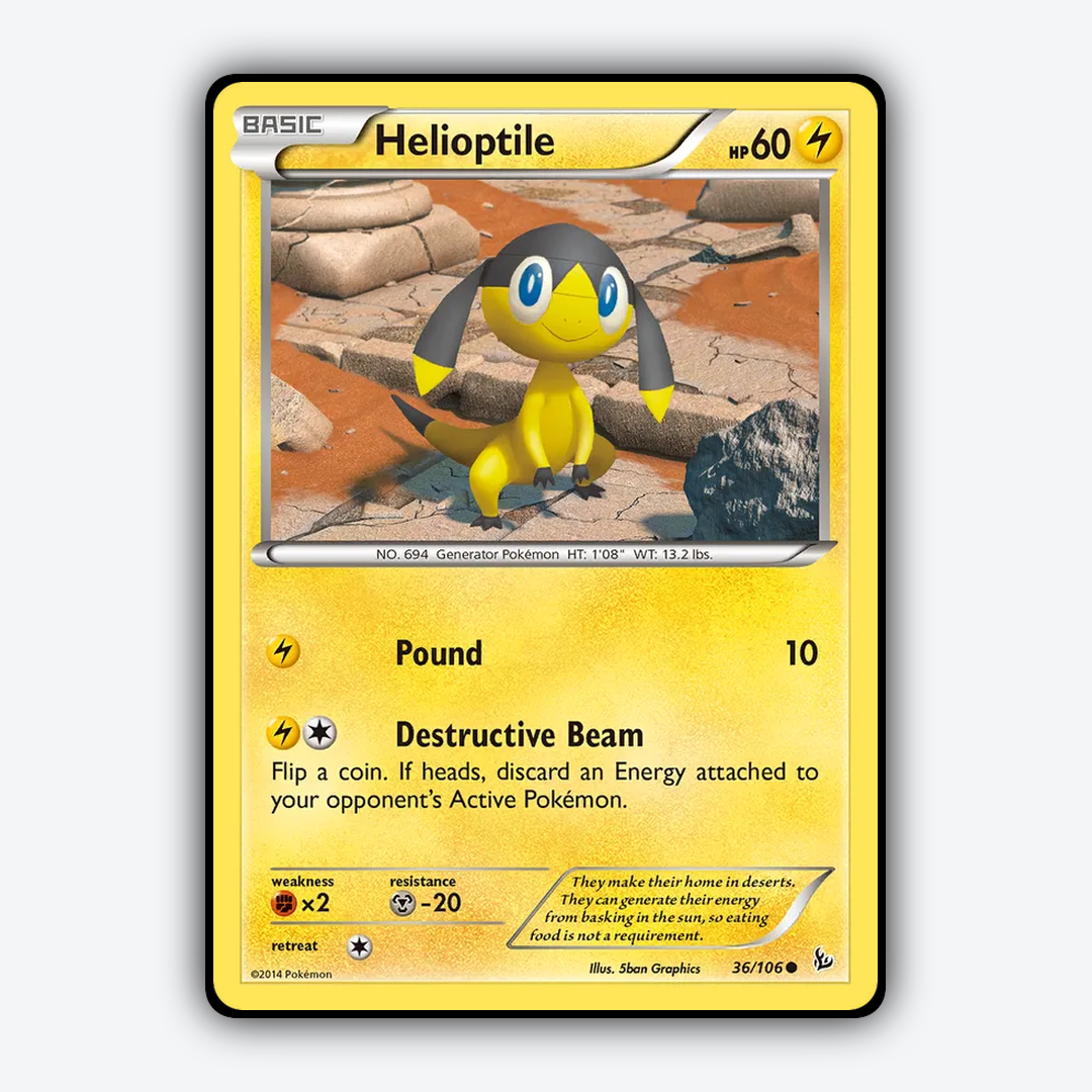Helioptile 036/106 - Flashfire Set - Card Rug