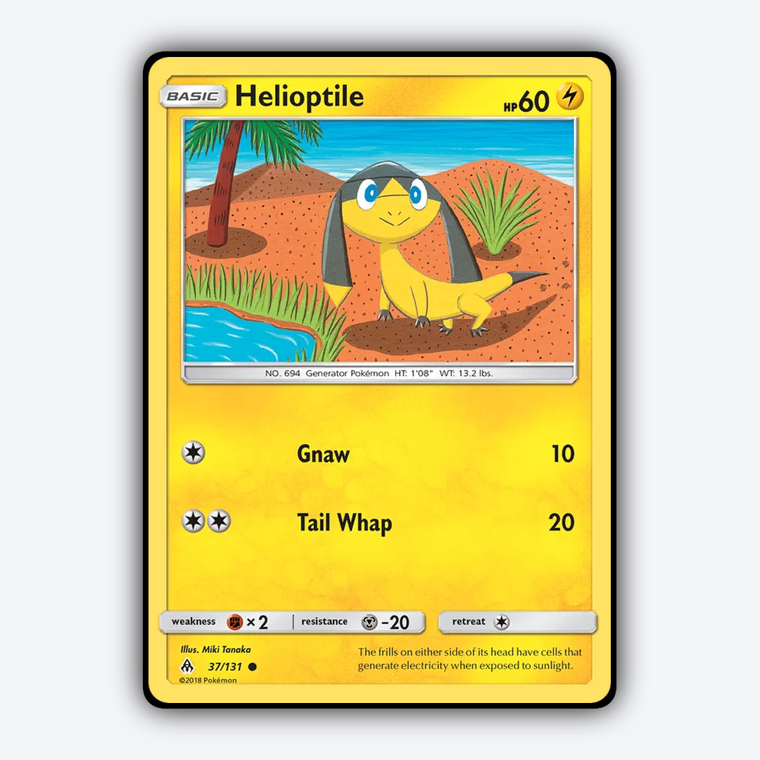 Helioptile 037/131 - Forbidden Light Set - Card Rug