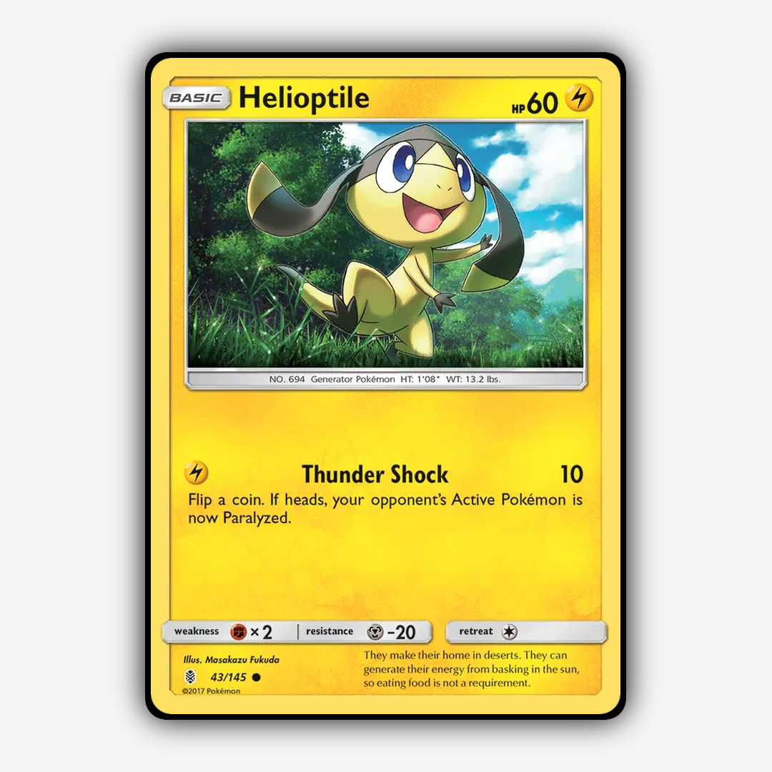 Helioptile 043/145 - Guardians Rising Set - Card Rug