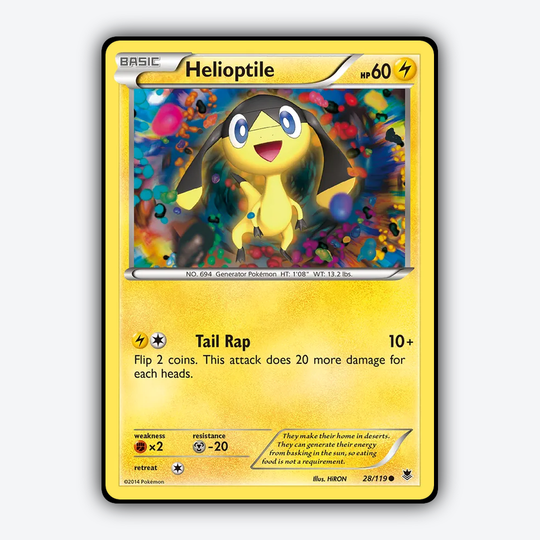 Helioptile 028/119 - Phantom Forces Set - Card Rug