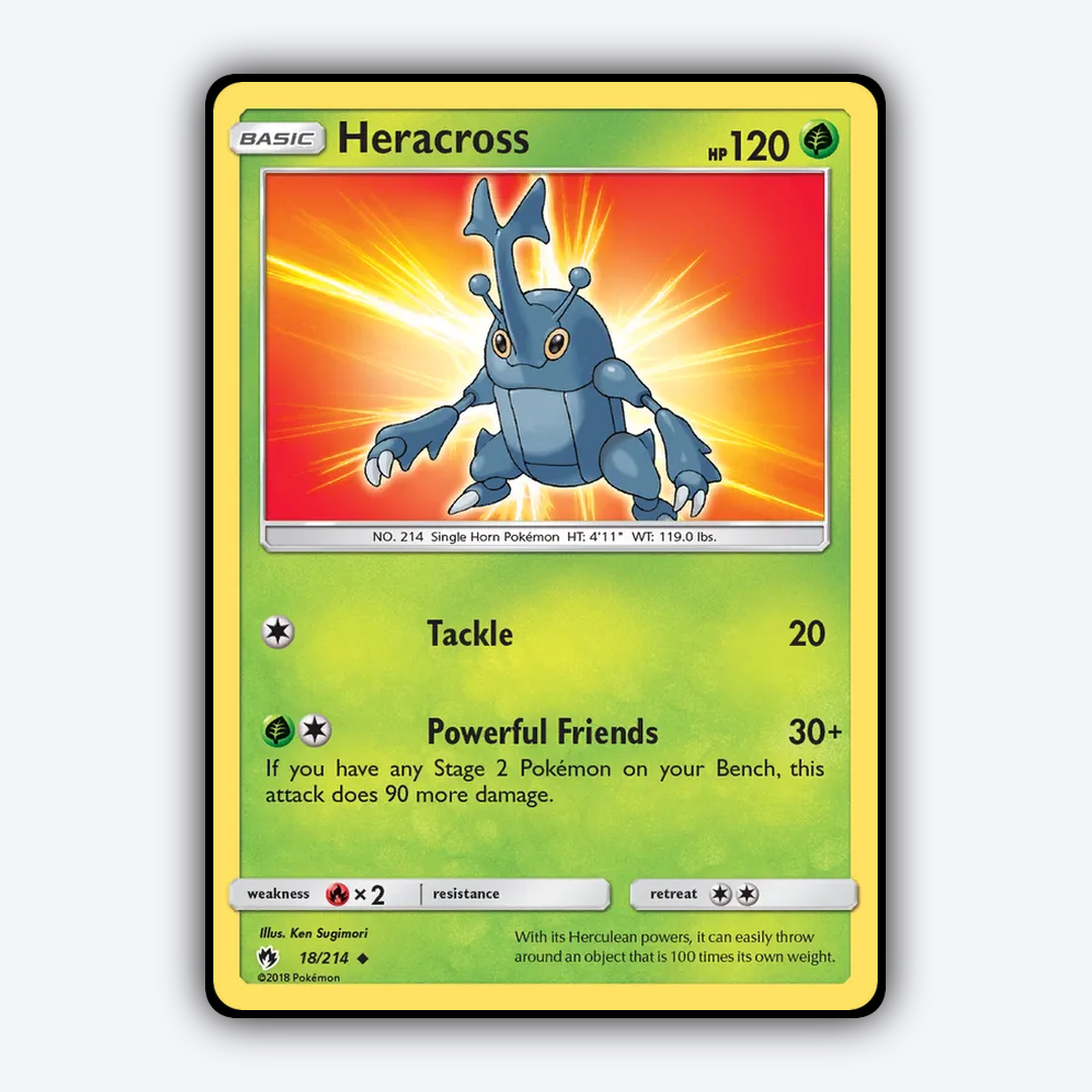 Heracross 018/214 - Lost Thunder Set - Card Rug