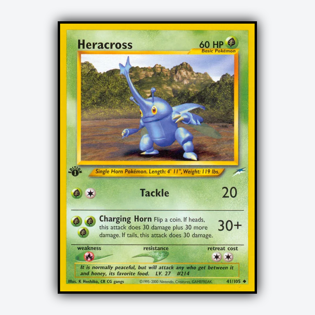Heracross 041/105 - Neo Destiny Set - Card Rug
