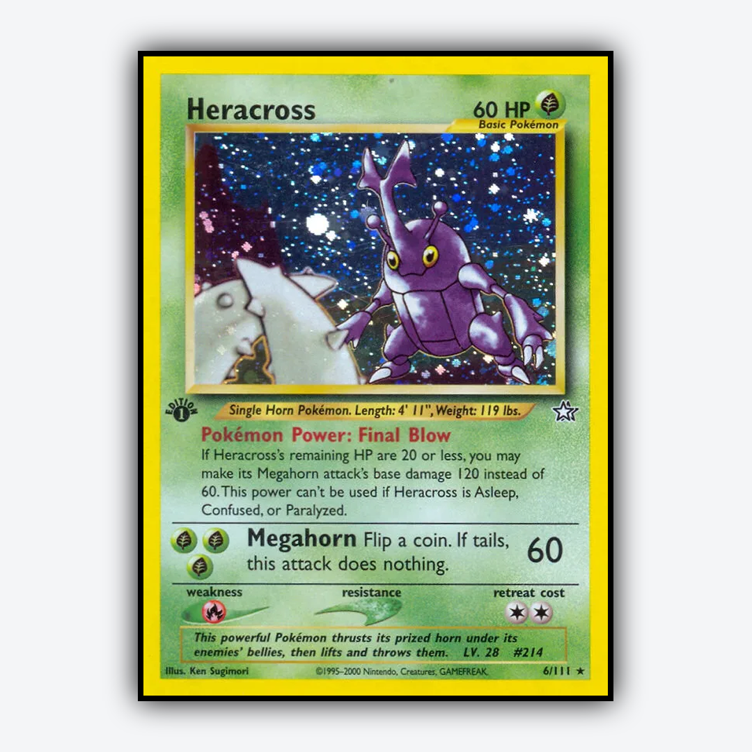 Heracross 006/111 - Neo Genesis Set - Card Rug