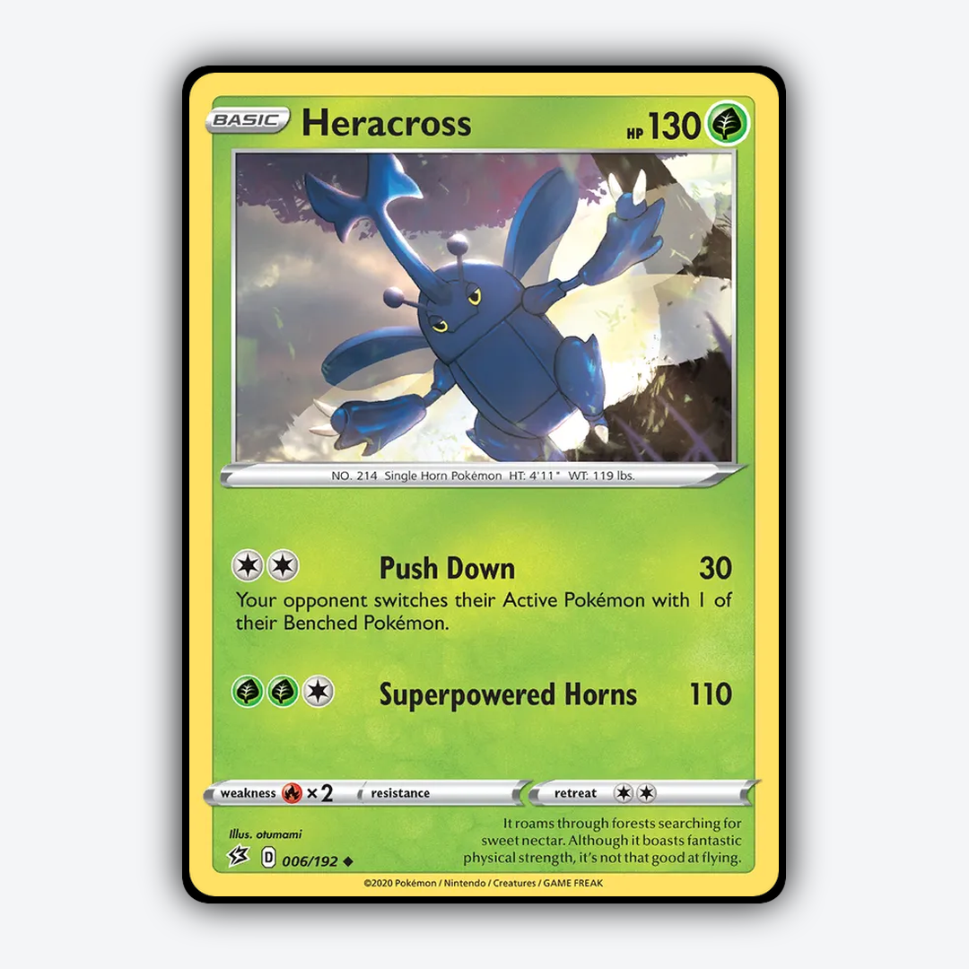 Heracross 006/192 - Rebel Clash Set - Card Rug