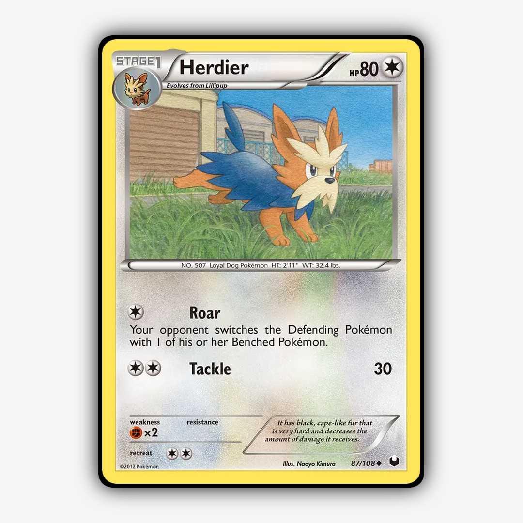 Herdier 087/108 - Dark Explorers Set - Card Rug