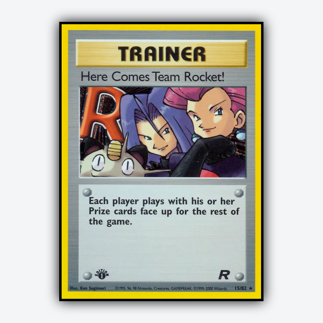 Here Comes Team Rocket! 015/82 - Team Rocket Set - Card Rug