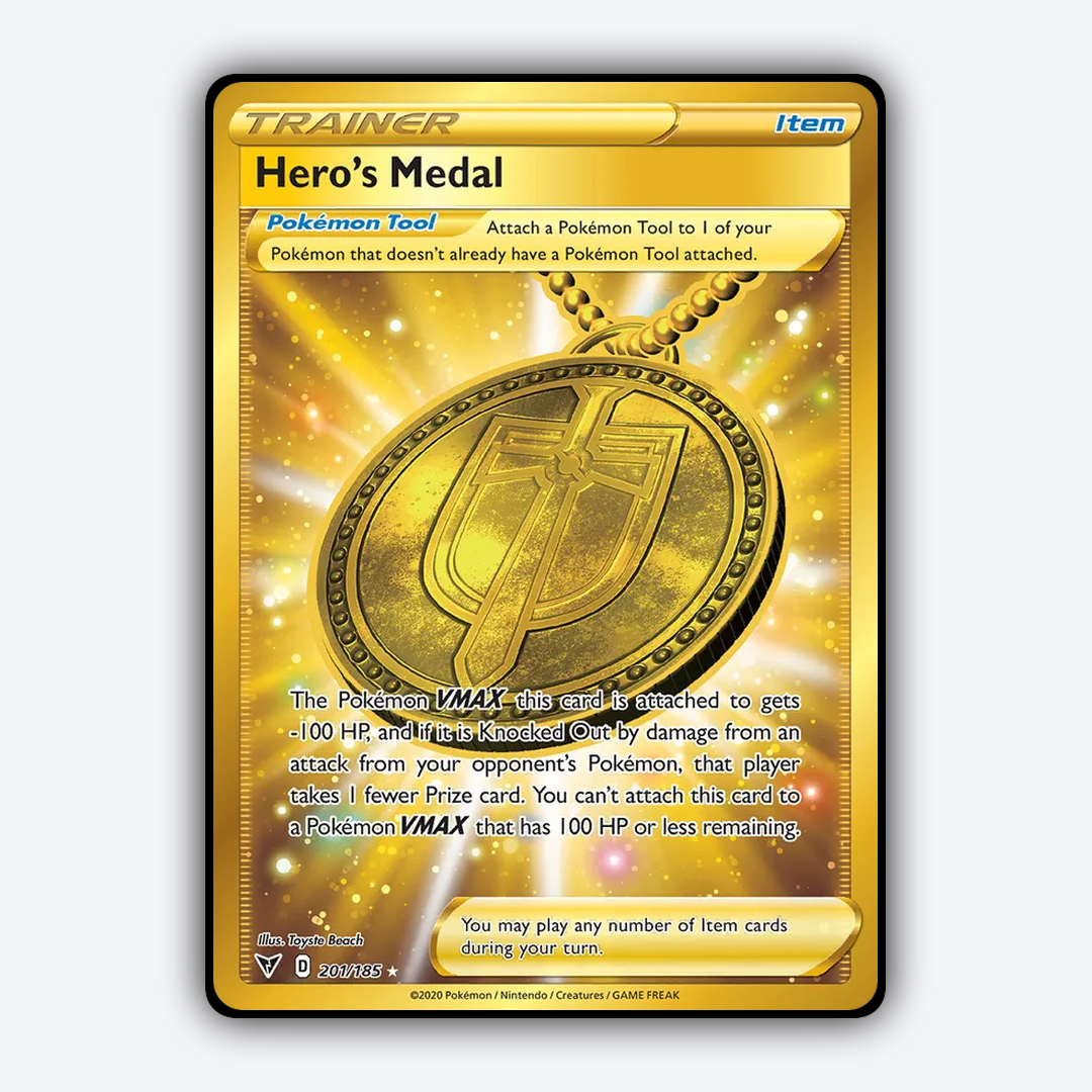 Hero's Medal 201/185 - Vivid Voltage Set - Card Rug