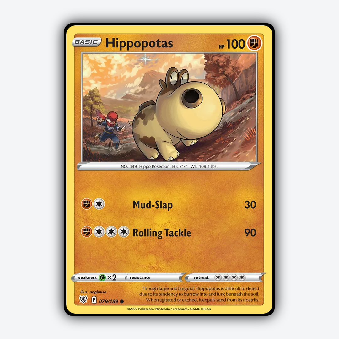 Hippopotas 079/189 - Astral Radiance Set - Card Rug