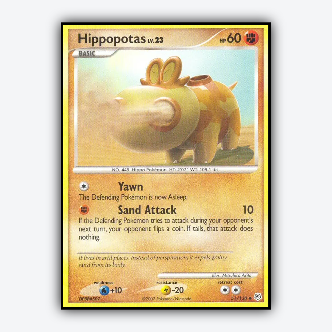 Hippopotas 051/130 - Diamond & Pearl Set - Card Rug
