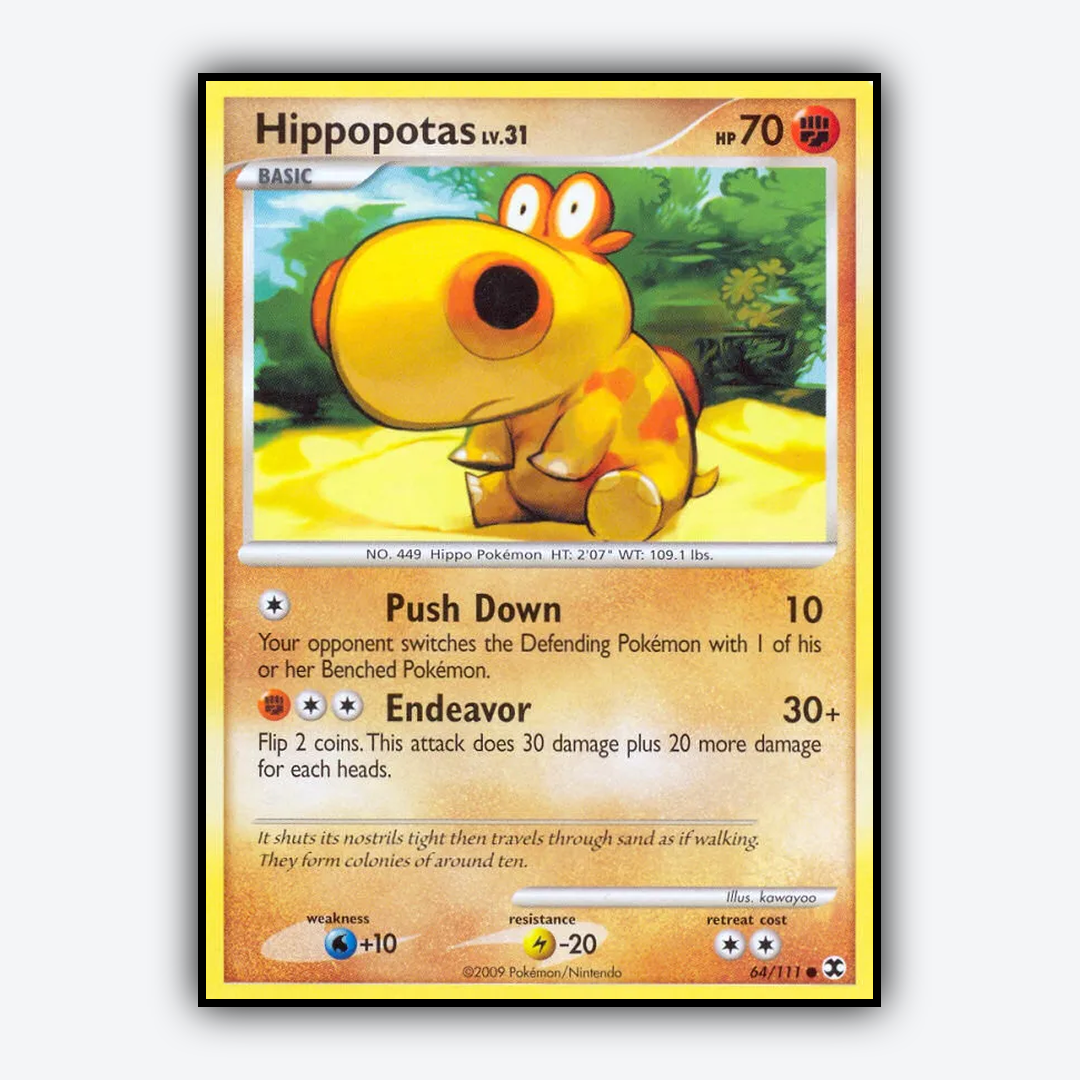 Hippopotas 064/111 - Rising Rivals Set - Card Rug