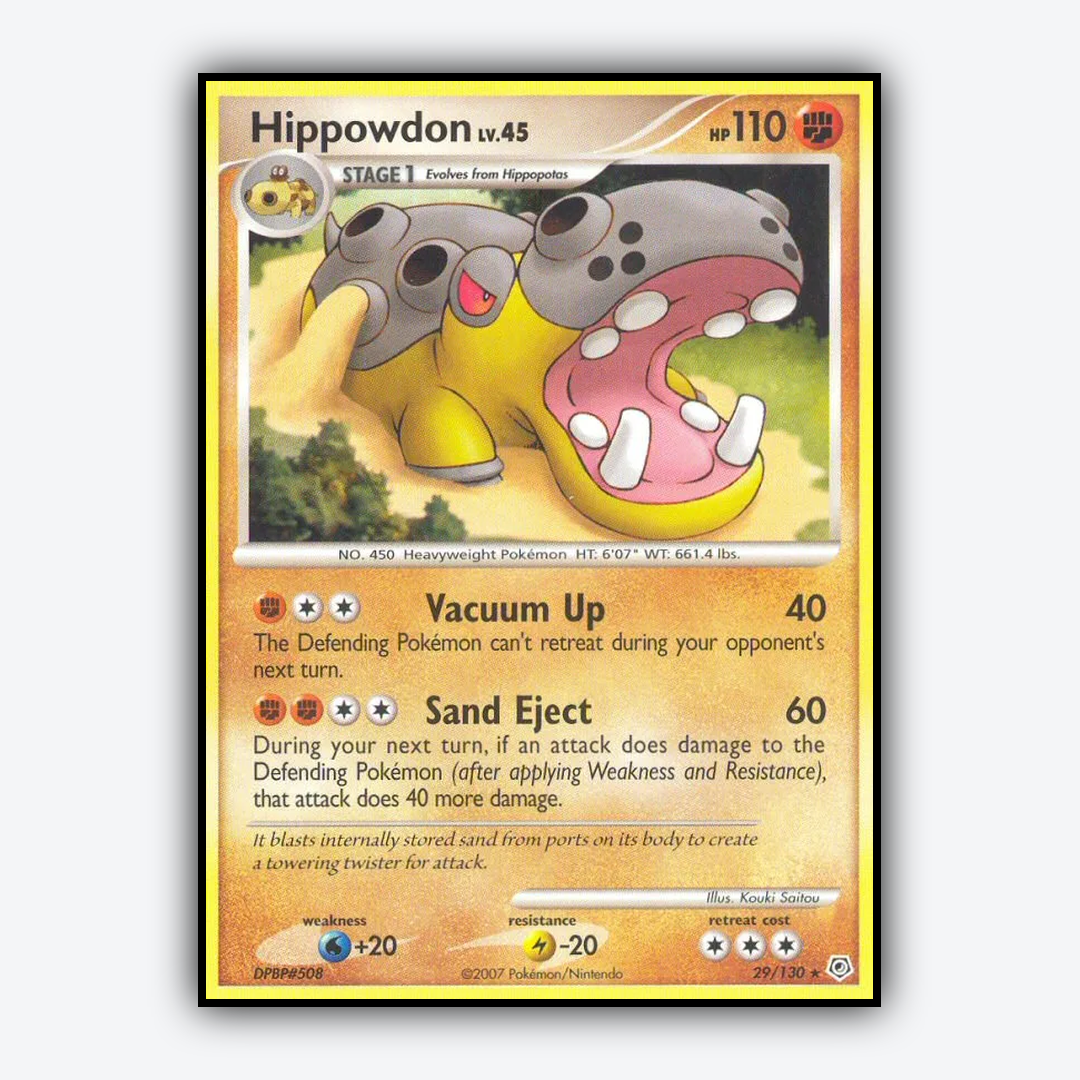 Hippowdon 029/130 - Diamond & Pearl Set - Card Rug