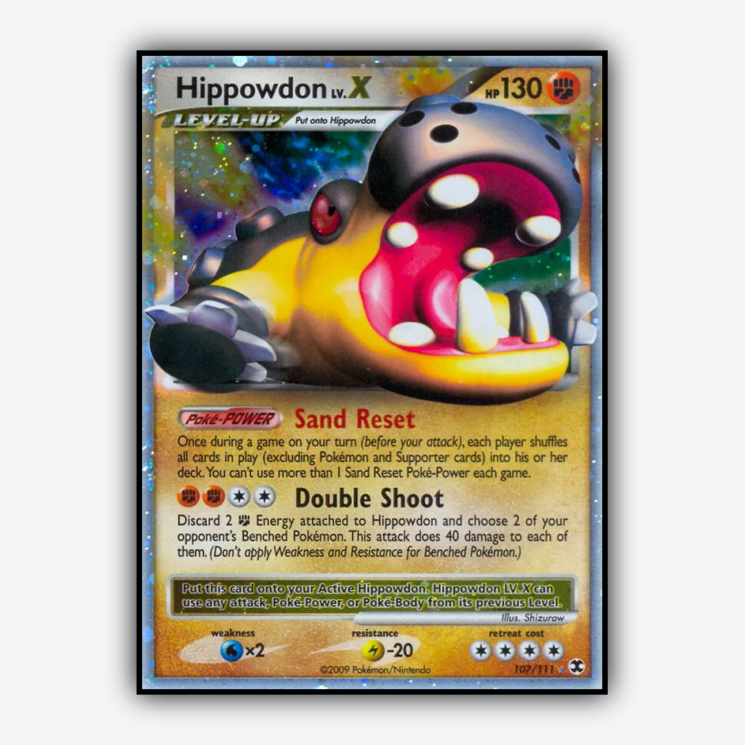 Hippowdon LV.X 107/111 - Rising Rivals Set - Card Rug