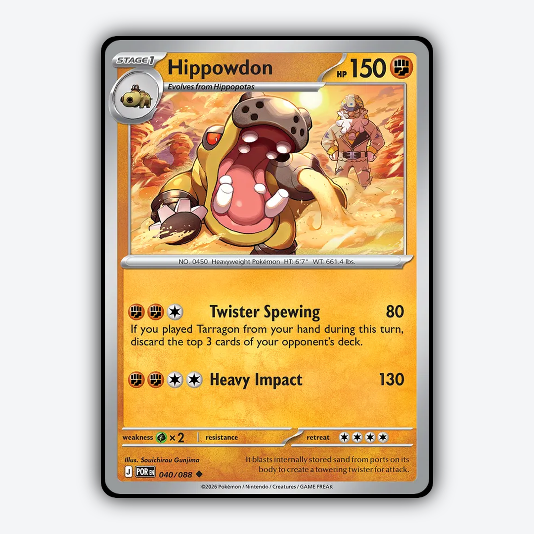 Hippowdon 040/088 - Perfect Order Set - Card Rug