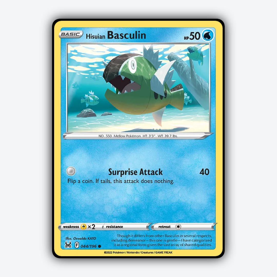 Hisuian Basculin 044/196 - Lost Origin Set - Card Rug