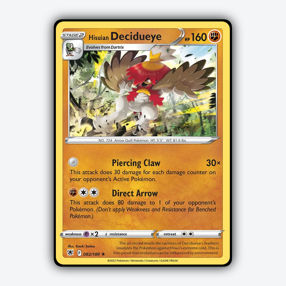 Hisuian Decidueye 082/189 - Astral Radiance Set - Card Rug