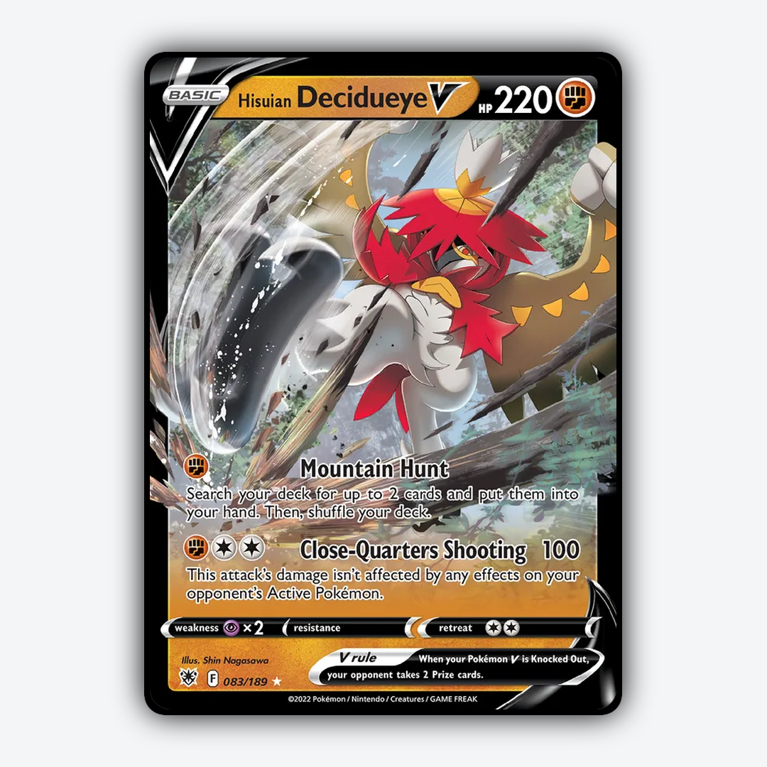Hisuian Decidueye V 083/189 - Astral Radiance Set - Card Rug