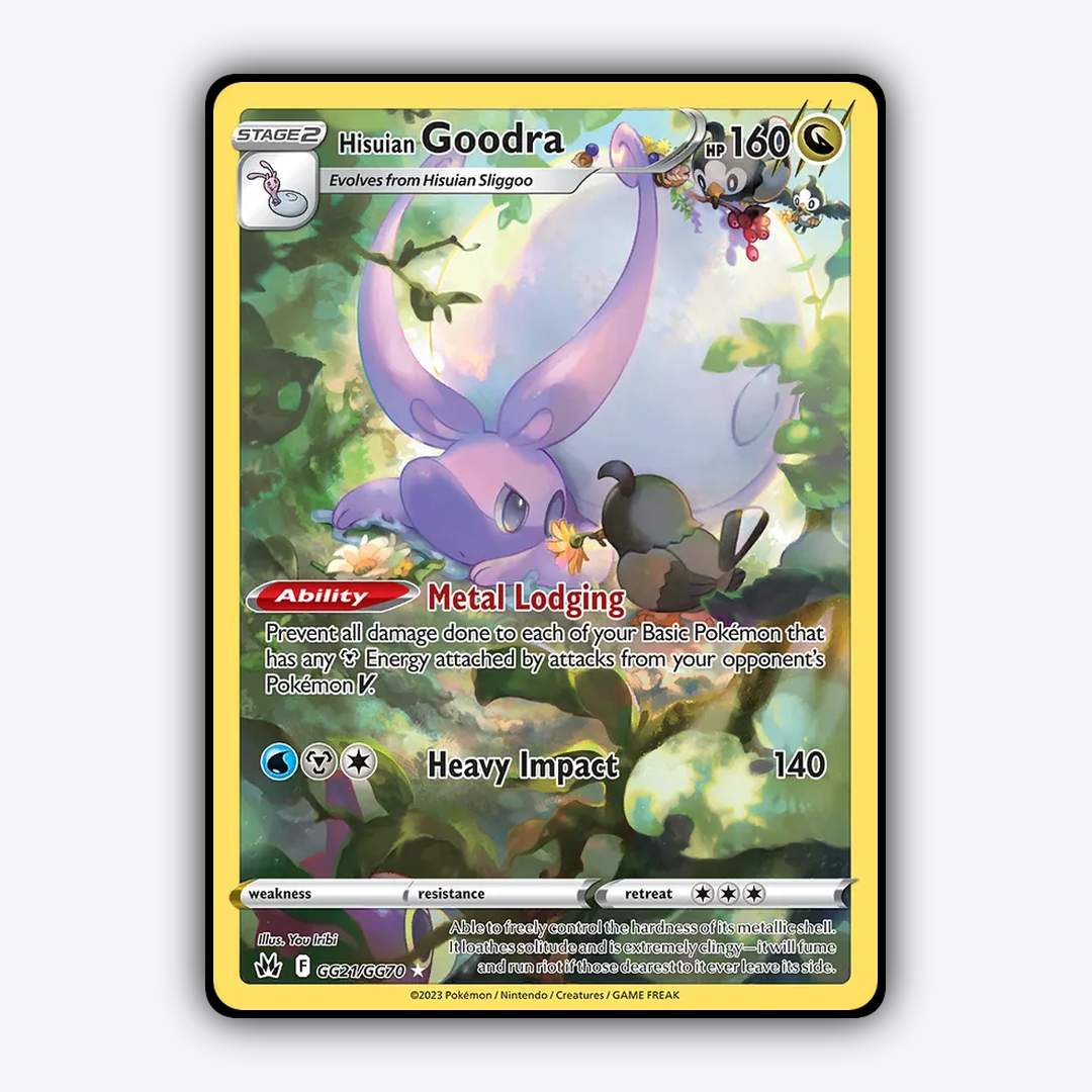 Hisuian Goodra #21 - Crown Zenith Set - Card Rug