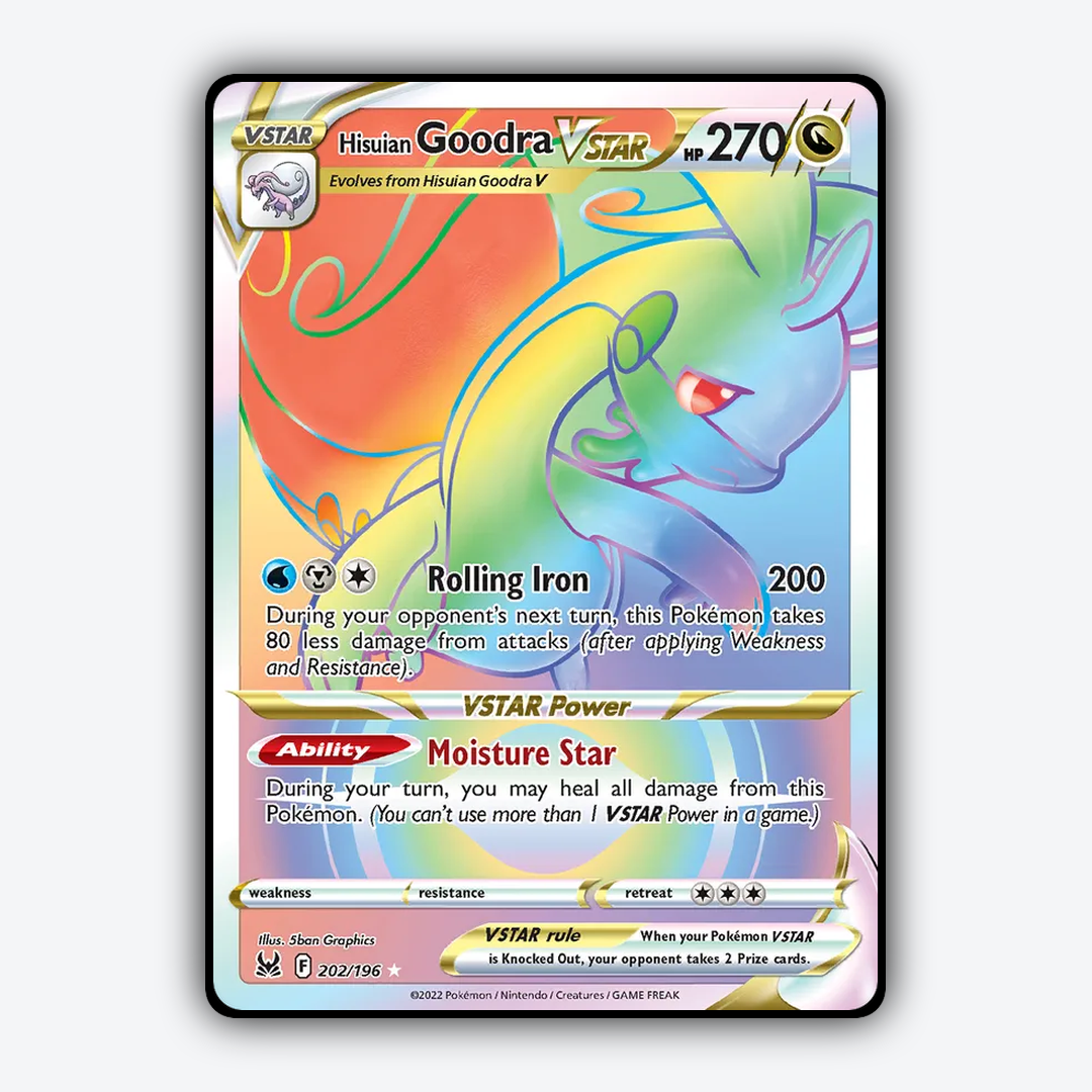 Hisuian Goodra VSTAR 202/196 - Lost Origin Set - Card Rug
