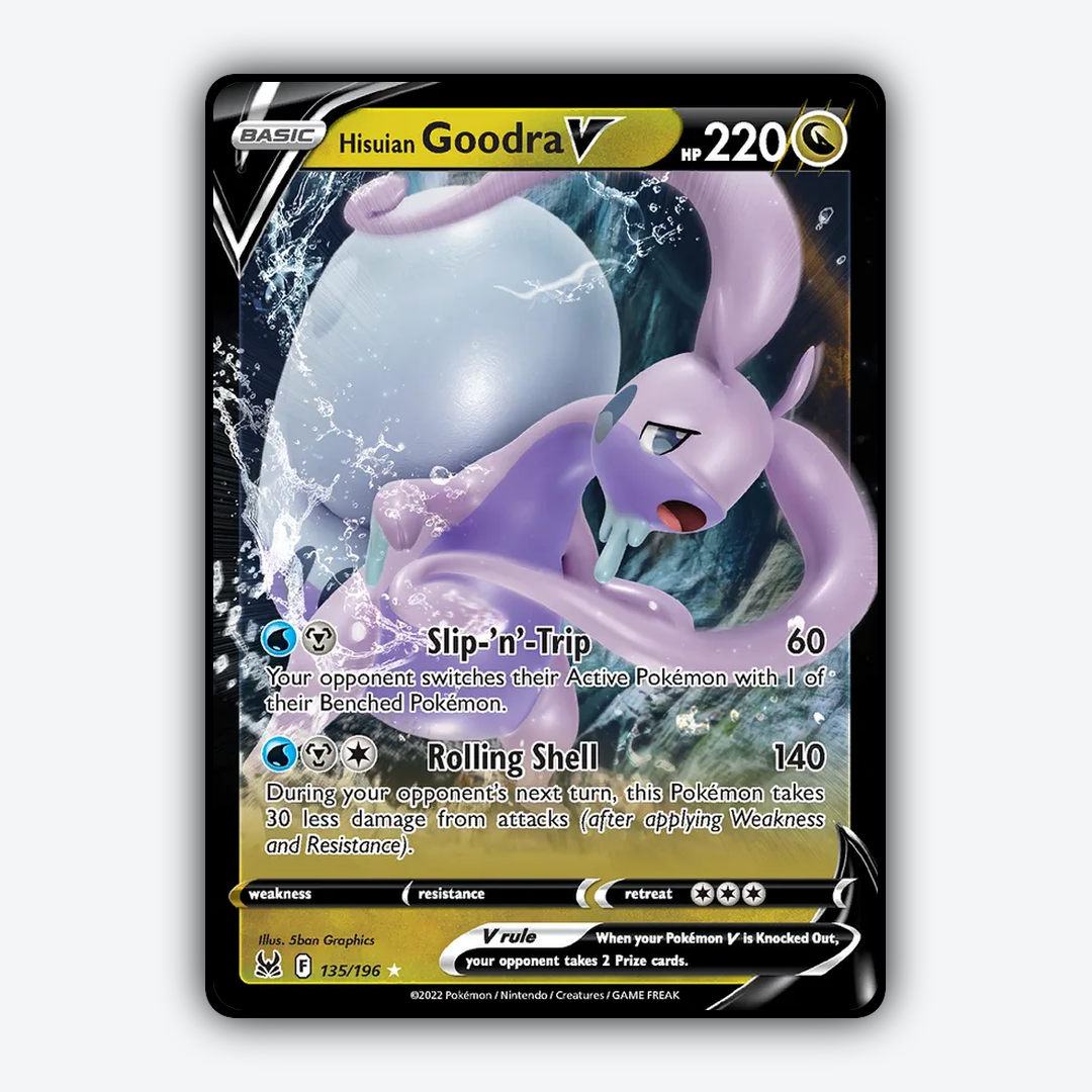 Hisuian Goodra V 135/196 - Lost Origin Set - Card Rug