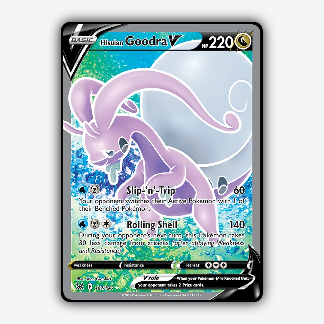 Hisuian Goodra V 187/196 - Lost Origin Set - Card Rug