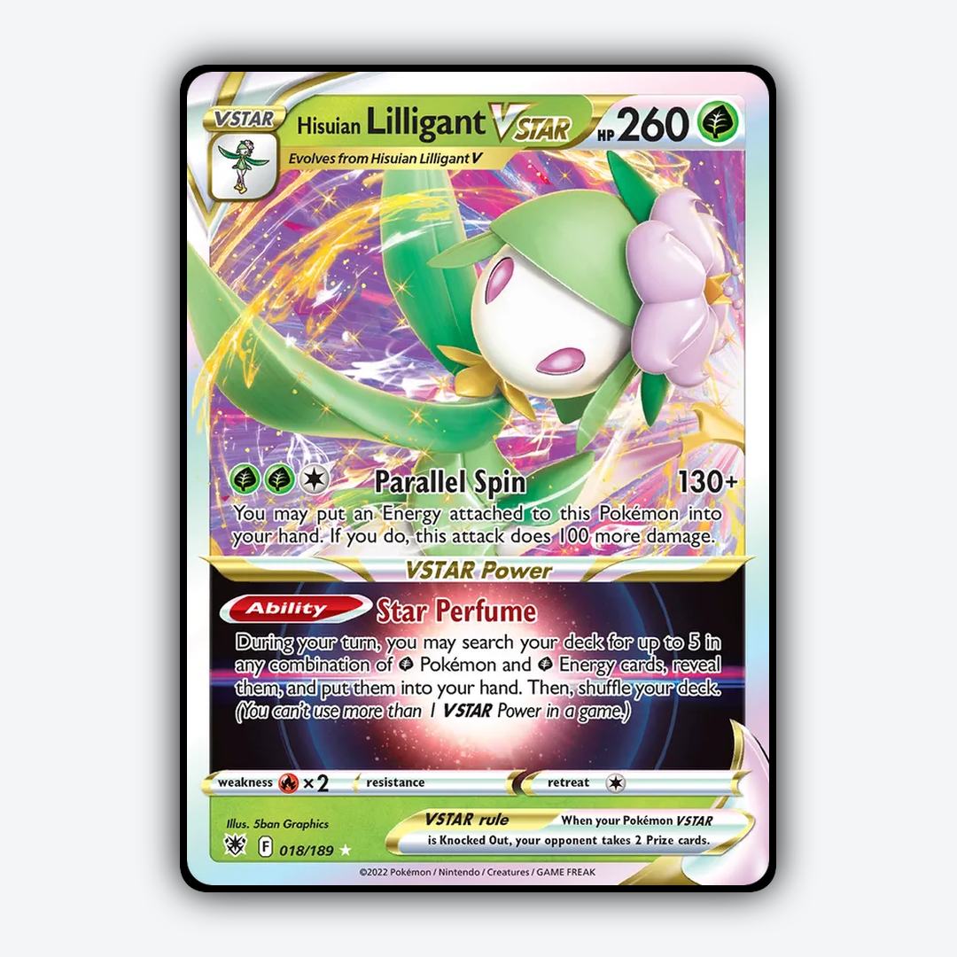 Hisuian Lilligant VSTAR 018/189 - Astral Radiance Set - Card Rug