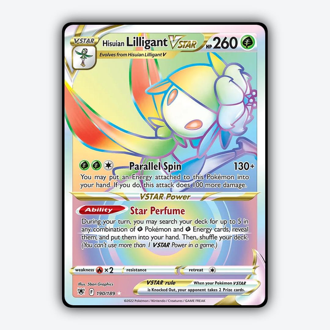 Hisuian Lilligant VSTAR 190/189 - Astral Radiance Set - Card Rug