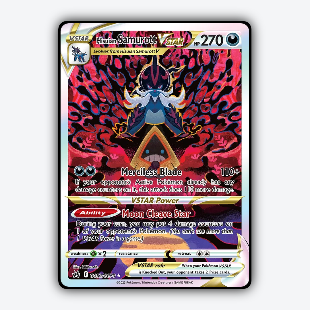 Hisuian Samurott VSTAR #52 - Crown Zenith Set - Card Rug