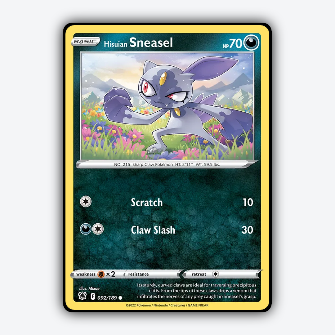 Hisuian Sneasel 092/189 - Astral Radiance Set - Card Rug