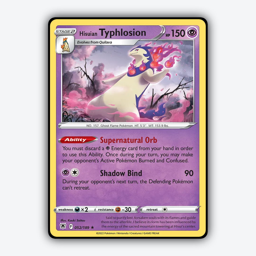 Hisuian Typhlosion 052/189 - Astral Radiance Set - Card Rug