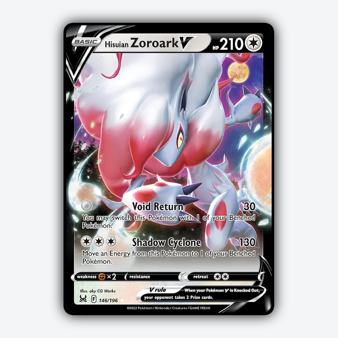 Hisuian Zoroark V 146/196 - Lost Origin Set - Card Rug