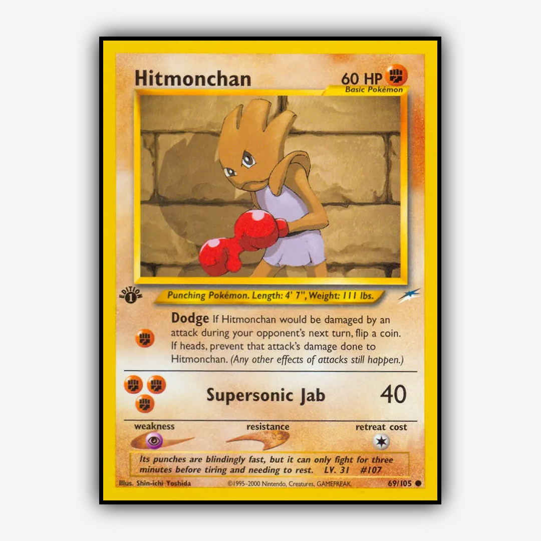 Hitmonchan 069/105 - Neo Destiny Set - Card Rug