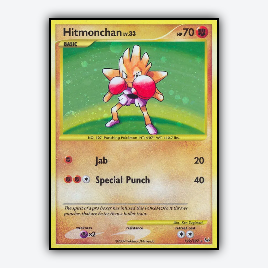 Hitmonchan 129/127 - Platinum Set - Card Rug
