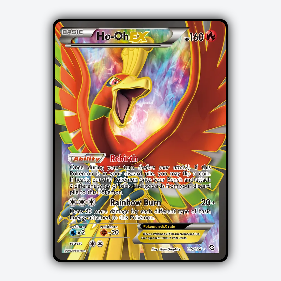 Ho-Oh-EX 119/124 - Dragons Exalted Set - Card Rug