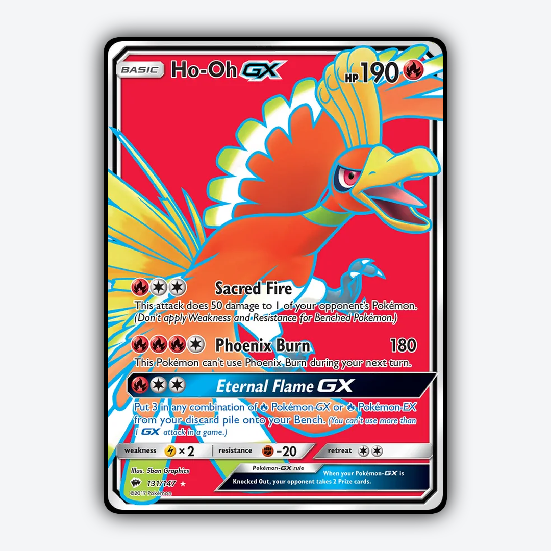 Ho-Oh-GX 131/147 - Burning Shadows Set - Card Rug
