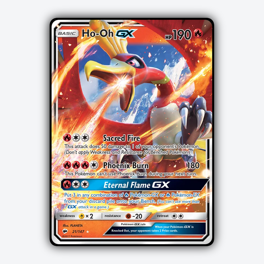 Ho-Oh-GX 021/147 - Burning Shadows Set - Card Rug