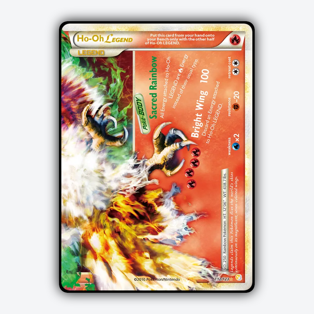 Ho-Oh LEGEND 112/123 - HeartGold & SoulSilver Set - Card Rug