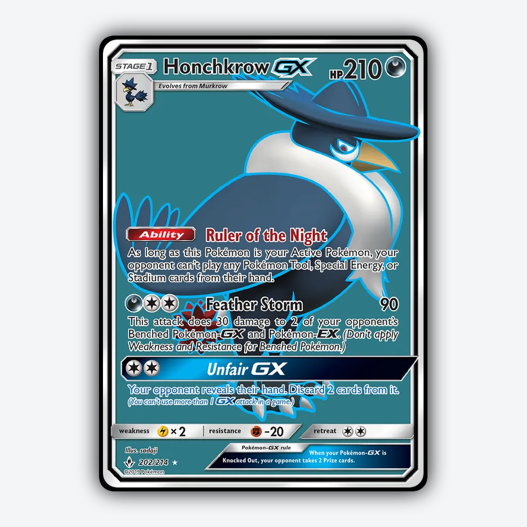 Honchkrow-GX 202/214 - Unbroken Bonds Set - Card Rug