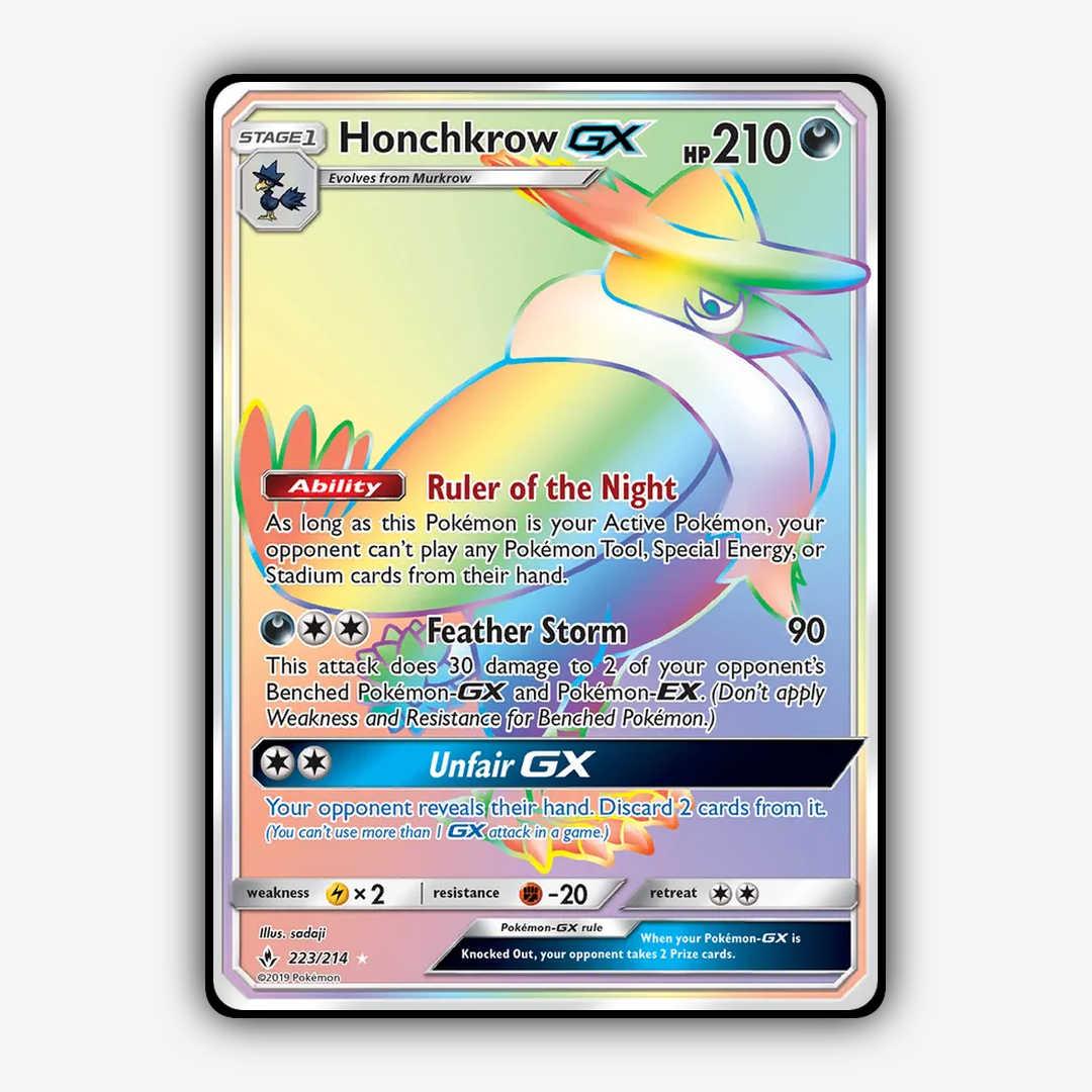 Honchkrow-GX 223/214 - Unbroken Bonds Set - Card Rug