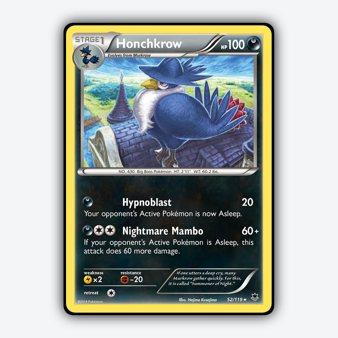 Honchkrow 052/119 - Phantom Forces Set - Card Rug