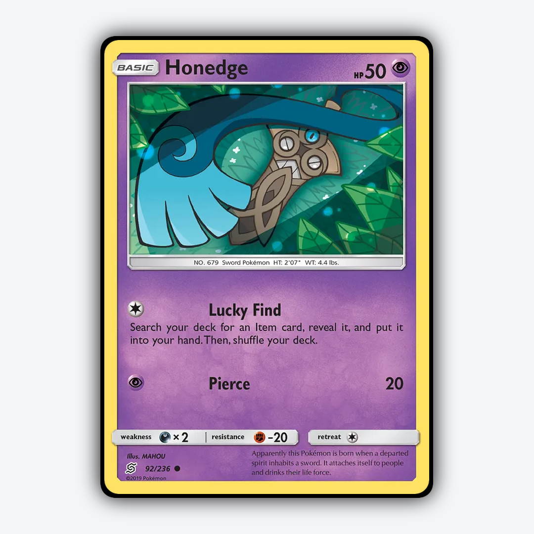 Honedge 092/236 - Unified Minds Set - Card Rug